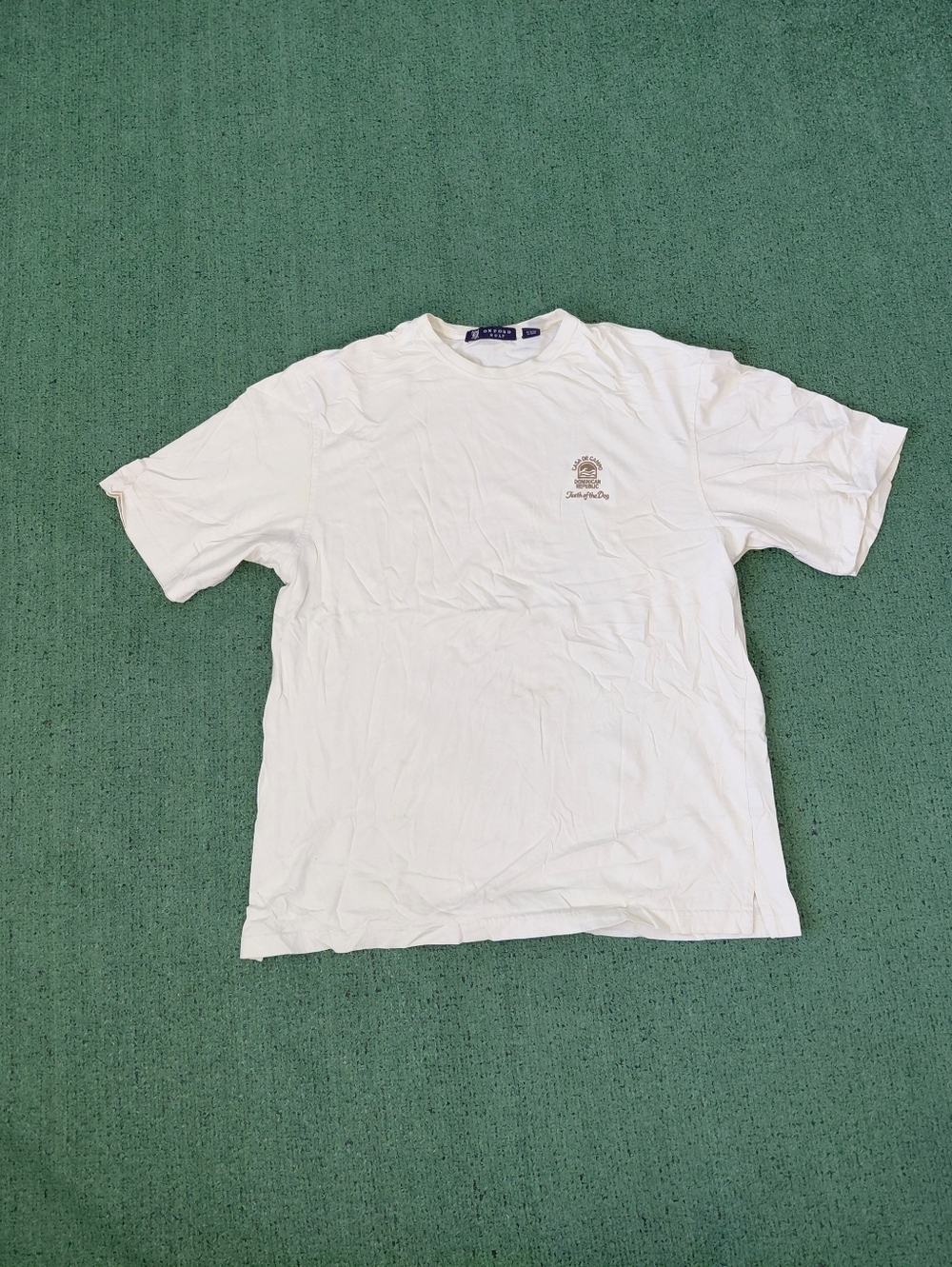 Oxford Golf Casa De Campo Dominican Republic Teeth Of The Dog Cream Color Embroi